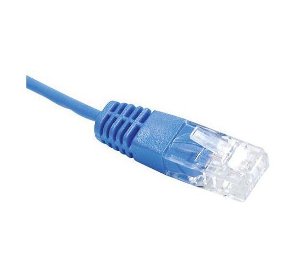 Cordon UTP 1P bleu RJ45/RJ45 Téléphone 100 ohms - 0,50M