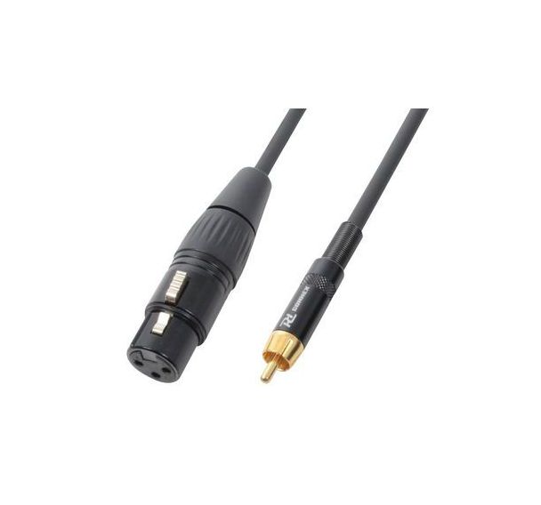 Cordon XLR femelle - RCA mâle 3 m