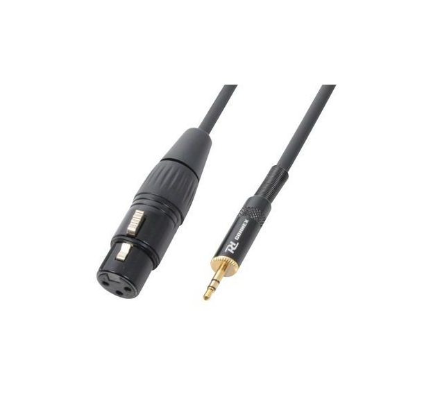 Cordon XLR femelle / jack 3,5 mâle stéréo 0,5 m