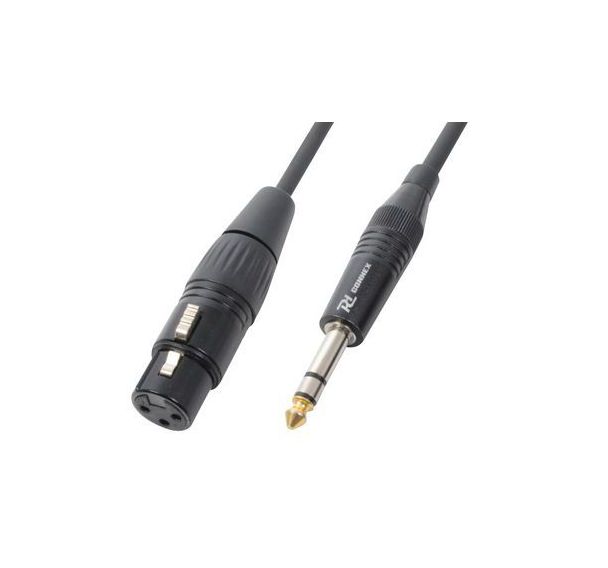 Cordon XLR femelle / jack 6,35 stéréo 1,5 m