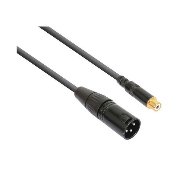Cordon XLR Mâle - RCA Femelle