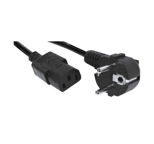 Cordon d'alimentation PC CEE7 / C13 noir - 0,6 m