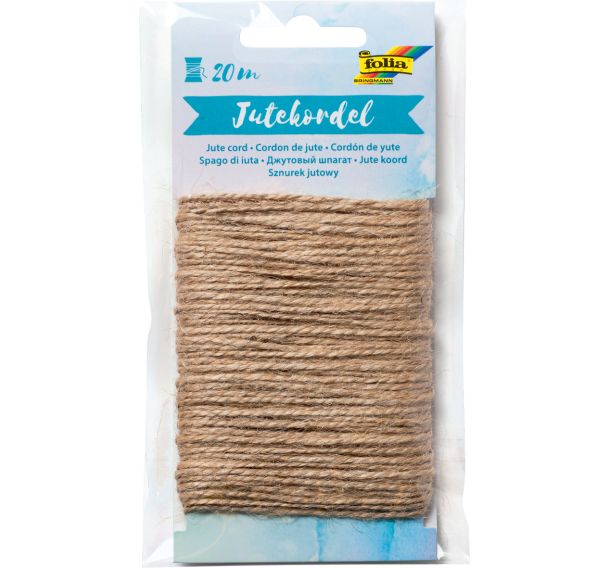 Cordon de jute 20m - dia1,5mm