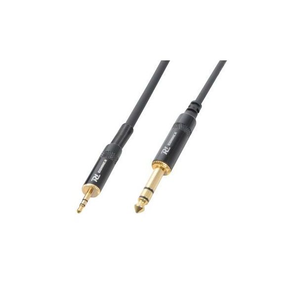 Cordon jack 3,5 mâle stéréo / jack 6,5 mâle stéréo Power Dynamics