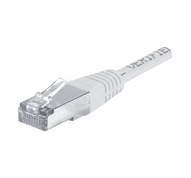 Cordon patch RJ45 - Câble droit Cat. 6 - Blindé FTP - Gris