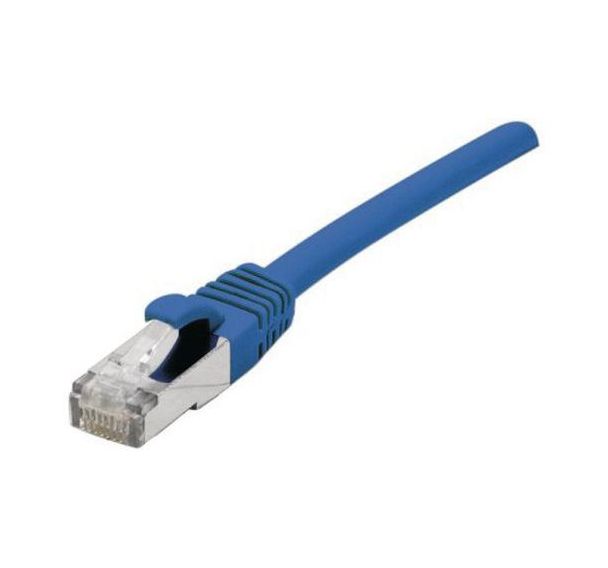 Cordon patch RJ45 - Câble droit Cat. 6 - Blindé SFTP - Bleu
