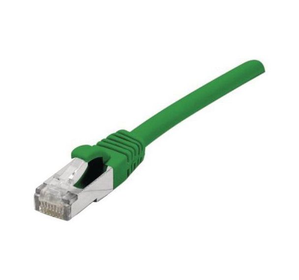 Cordon patch RJ45 - Câble droit Cat. 6 - Blindé SFTP - Vert