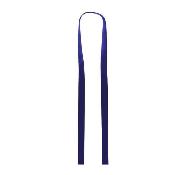 Cordon plat 10 mm sans attache - Bleu roi