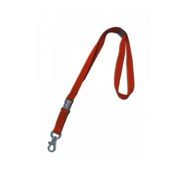 Cordon plat 15 mm avec boucle détachable sécurisé -Lot de 100- Sogedex