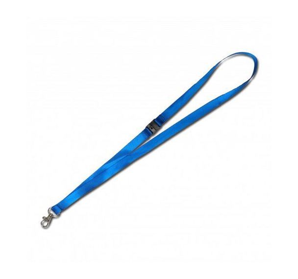 Cordon plat satiné 15 mm + crochet métal sécurisé Lot de 100-Sogedex