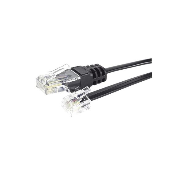 Cordon raccordement téléphonique RJ11/RJ45