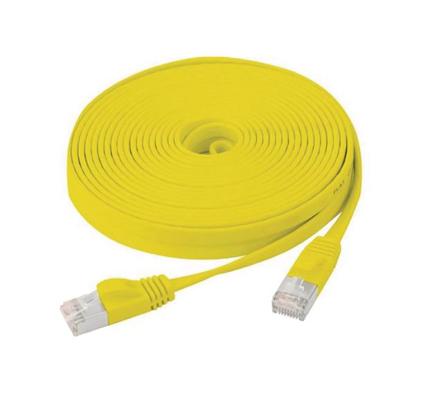 Cordon réseau RJ45 plat CAT 6 U FTP SNG jaune