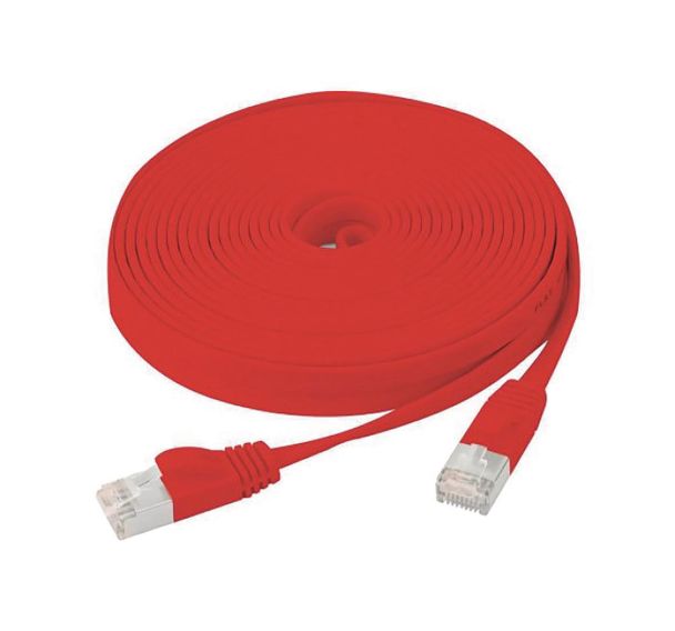 Cordon réseau RJ45 plat CAT 6 U FTP SNG rouge