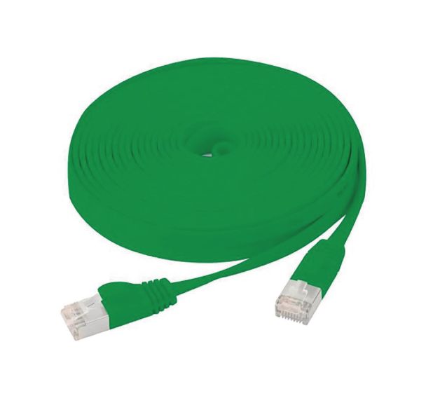 Cordon réseau RJ45 plat CAT 6 U FTP SNG vert