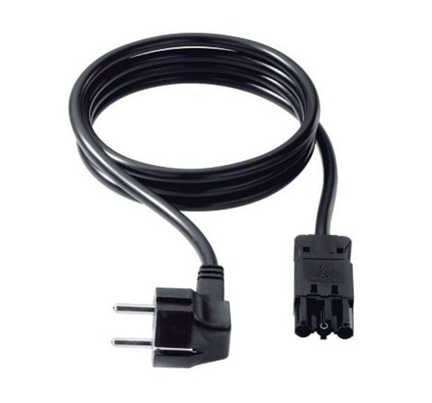 Cordon secteur noir - 1,5 m