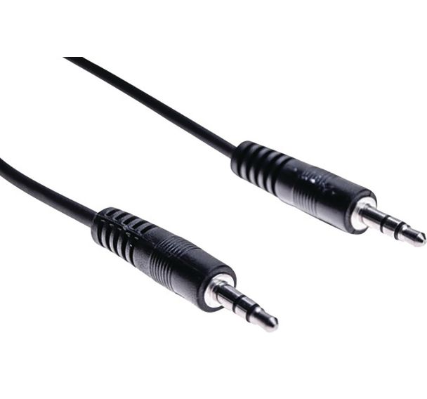 Cordon stéreo jack 3.5 mm noir - 10 m