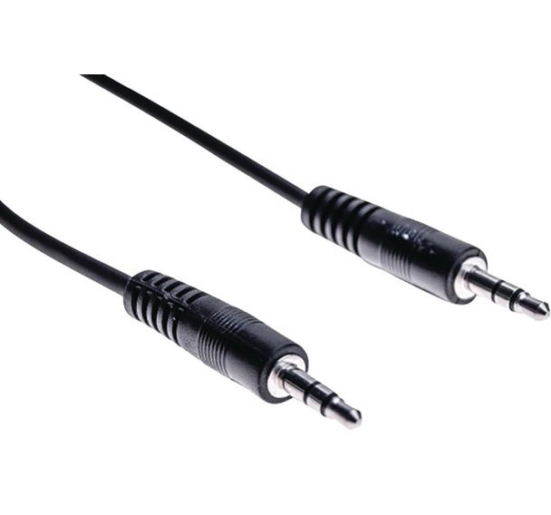 Cordon stéreo jack 3.5 mm noir - 15 m