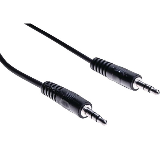 Cordon stéreo jack 3.5 mm noir - 20 m