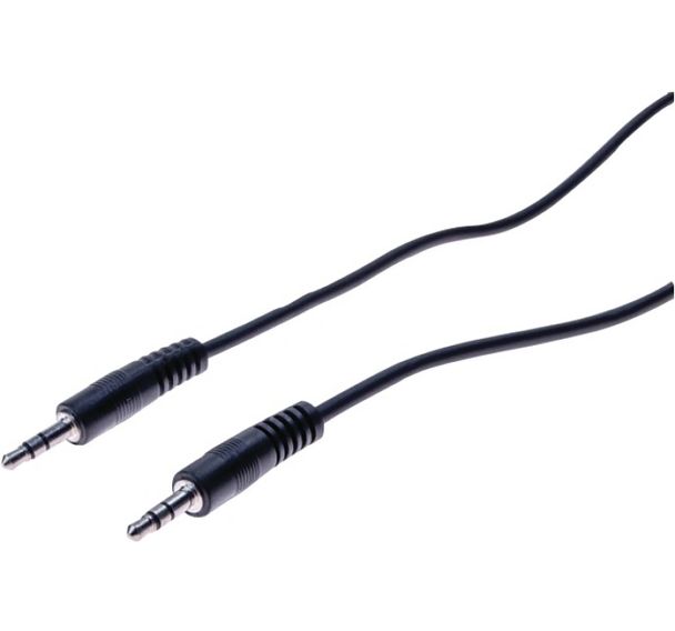 Cordon stéreo jack 3.5 mm noir - 2 m