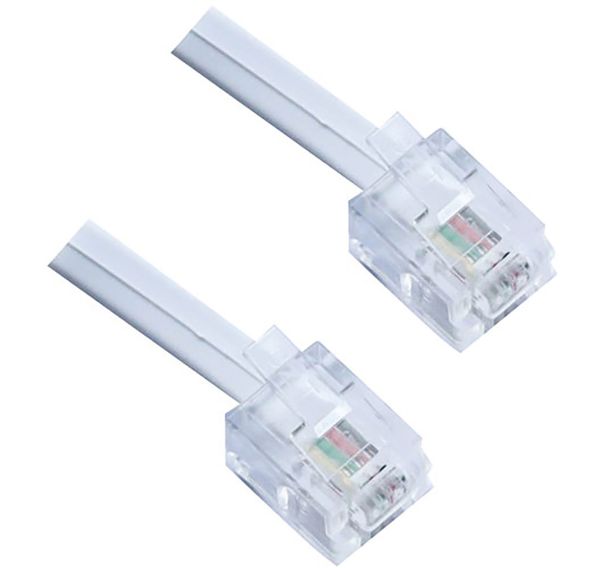 Cordon téléphone RJ11 6p4c 10m bl