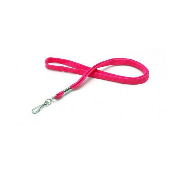 Cordon tube 12 mm avec mousqueton métal - Paquet de 100 - Sogedex