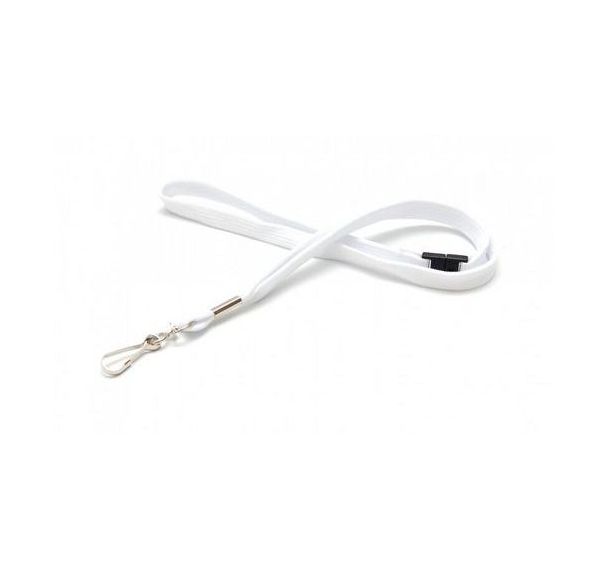 Cordon tube 12 mm avec mousqueton métal sécurisé -Lot de 100 - Sogedex