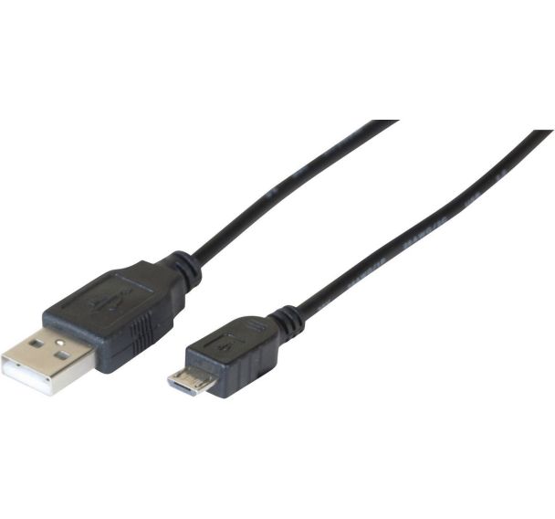 Cordon usb 2.0 eco a / micro b noir
