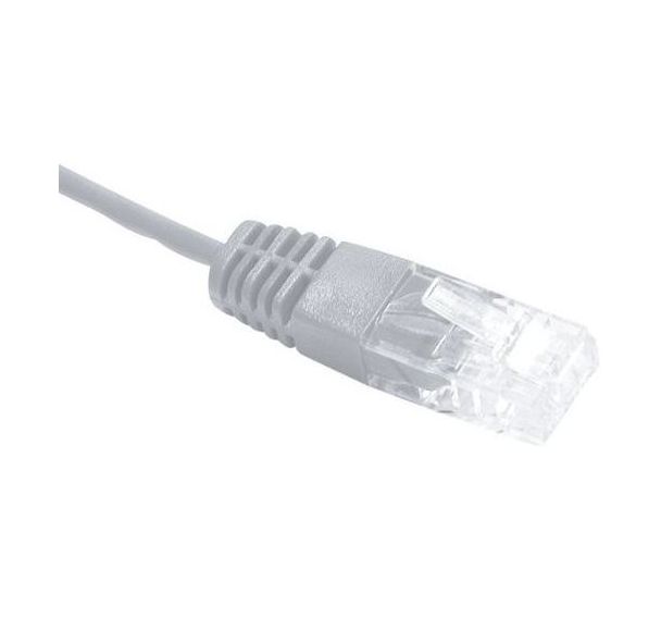 Cordon utp 1P gris RJ45/RJ45 telephone 100 ohms - 0,50M