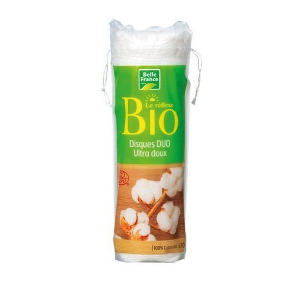 Coton bio démaquillant - Sachet de 70 disques
