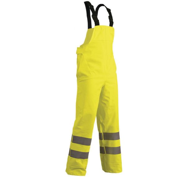 Cotte de pluie haute visibilité niveau 3 fluorescent