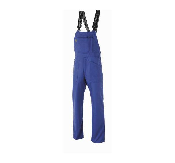 Cotte de travail à bretelles P/C Optimax - Bleu - Taille : 40