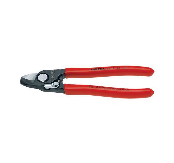 Coupe-câbles avec ressort d'ouverture gainées en plastique 165 mm