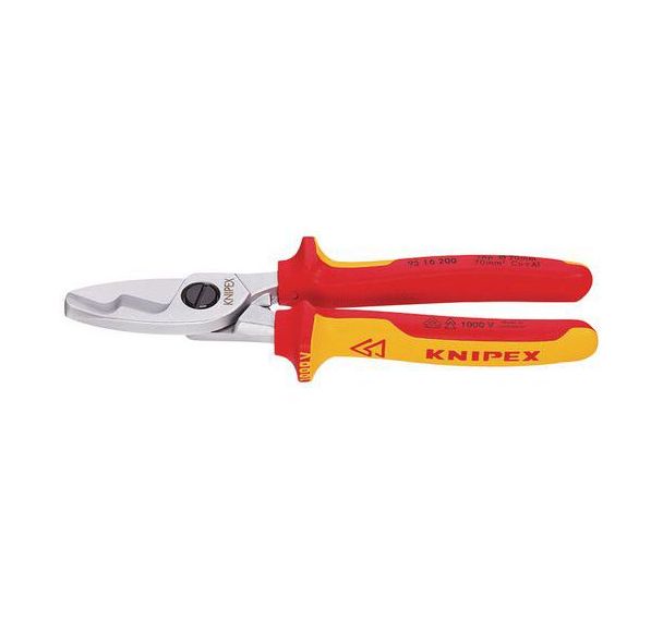 Coupe-câbles double tranchants isolé 1000V VDE Knipex