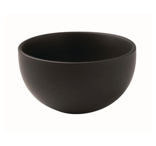 Coupelle noire en porcelaine ø7,5 cm8cl blanc-Fest & Team