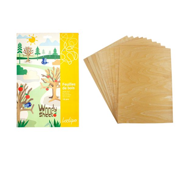 Coupon de feuilles de bois A4