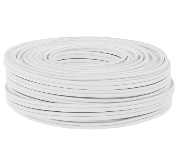 Couronne 100 m, câble rond 2x1,5 mm² pour haut-parleur
