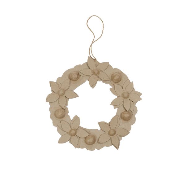 Couronne de fleurs 2x29x29cm (Lot de 2)