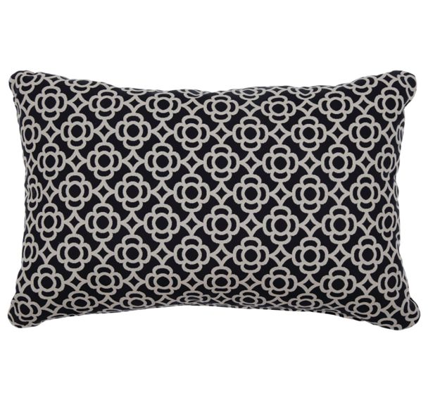 Coussin Lorette 68 x 44 cm - réglisse