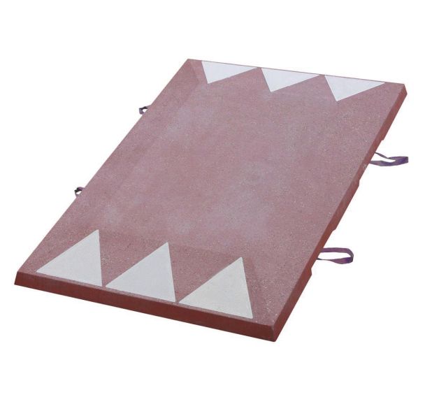 Coussin berlinois béton rouge sablé