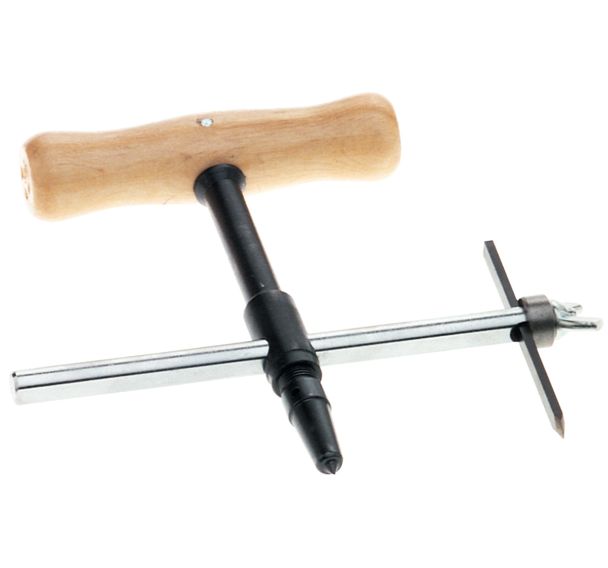 Couteau à rondelle manche bois