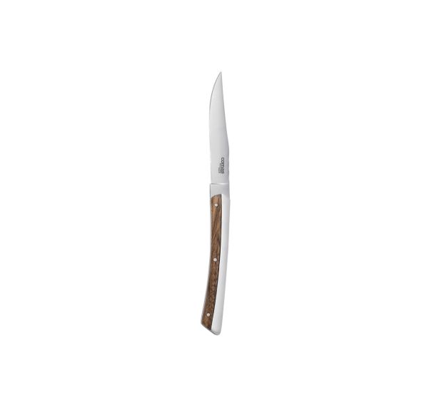 Couteau à steak inox et bois 22,5 cm-K2