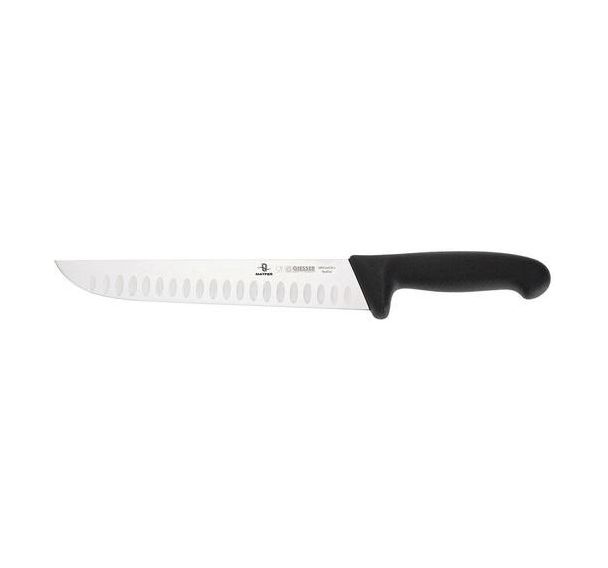 Couteau de boucher alvéolé Giesser - 23 cm - Noir