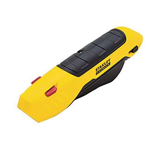 Couteau de sécurité bimatière à lame gâchette et lame auto-rétractable