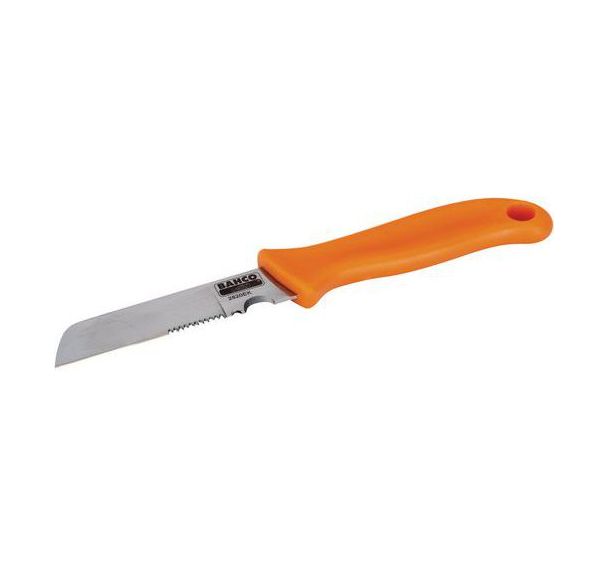 Couteau électricien lame striée 70mm