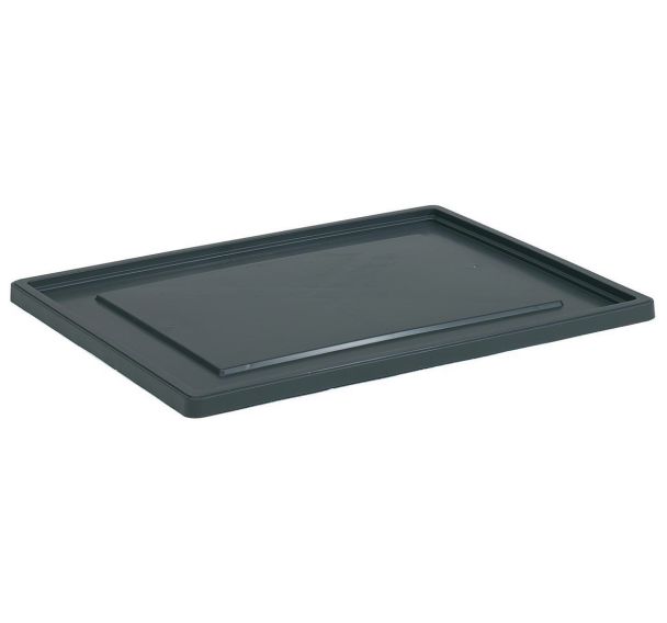 Couvercle coiffant pour bac norme Europe Gris 800x600mm