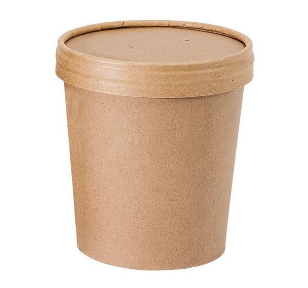 Couvercle en carton pour pot 35 à 47 cL