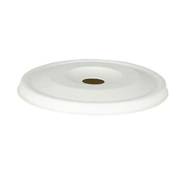 Couvercle en fibre avec trou pour paille - Lot de 1000 - Matfer Flo
