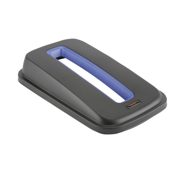 Couvercle fente papier bleu pour corbeille GEO Bleu
