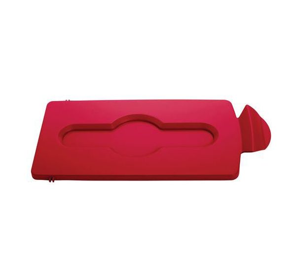Couvercle fermé station recyclage Slim Jim_Rubbermaid