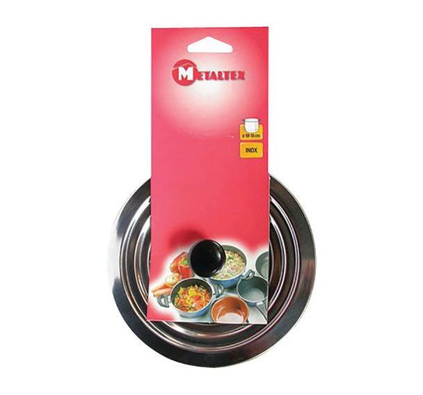 Couvercle inox Ø 12 à 16 cm-METALTEX